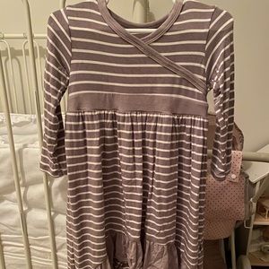 Feather/Natural Striped Dress, excellent condition